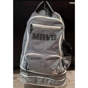 Silver glittery Rebel cheer backpack
